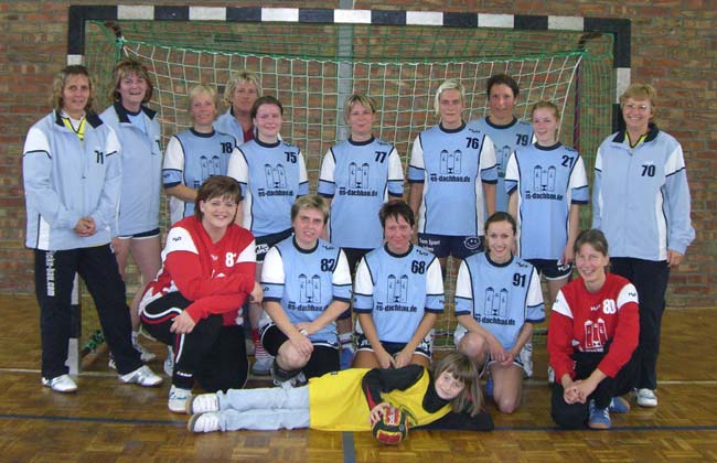 Post SV Magdeburg-Handballfrauen, im Oktober 2008 nach dem Stadtliga-Spiel gegen Möckern