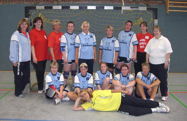 Post-Handballfrauen zum Postturnier Juni 2009